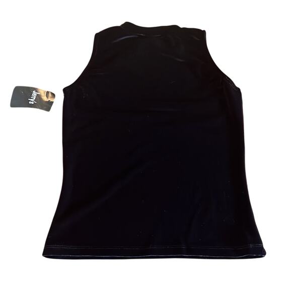 Jerry’s Girls Black Stretch Velour Top Size Large Dance Skating - Picture 2 of 6